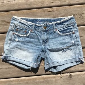 AEO Light Wash Shorts